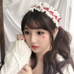 Peiliee Shop New Arrivals Handmade Strawberry Lolita Fashion Hairband