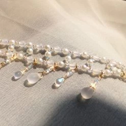 Peiliee Shop Fairies Sparkle Crystal Drops Necklace Handmade New Arrivals