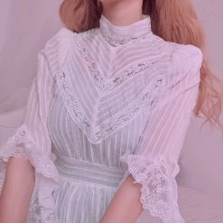 Sweet Piknis [Last Chance] Lady Nova Angelic Dream Vintage Lace Dress New Arrivals