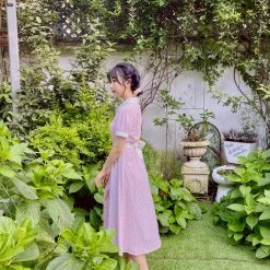 [Premium Selected] Arrived In Dream Land Gingham Dress (designer Rose Candy)
