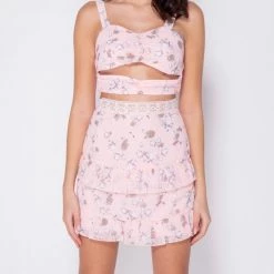 Parision New Arrivals [From Sweden] Floral Heaven Mini Dress Set