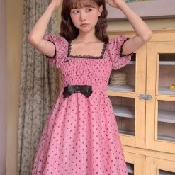 12 Studio Raspberry Chocolate Cake Vintage Dress
