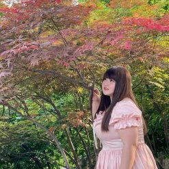 Peiliee Shop [Peiliee Design 5 Years Anniversary] Sakura Soft Satin Dress Set New Arrivals