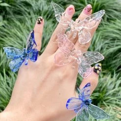 Peiliee Shop The Moment Of My Life Hand Crafted Glass Butterfly Ring