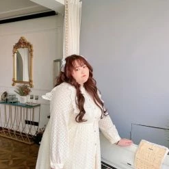 DAJUN New Arrivals [Curve Beauty] Song Of Angels Lace Dress