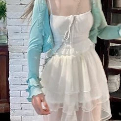 Arilf New Arrivals Minty Cloud Mini Dress Set