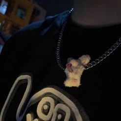 YOKO New Arrivals Bad Lil Bunny Doll Hairpin / Necklace