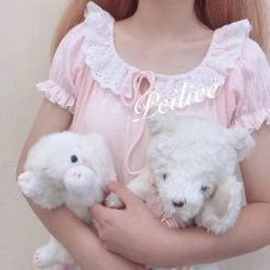 Peiliee Design [Made By Peiliee] Love Is Two Hearts As One Cotton Sleepwear Loungewear Dress