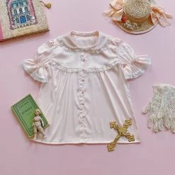 First Love Babydoll Satin Shirt Le Flacon