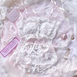 Japanese Lingeire Cottage Floral Dream Bralette Set