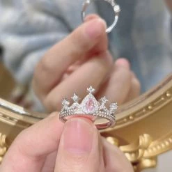 RAN Handmade Jewelry Princess Angela Crown Silver Ring Summer 2022