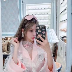 Peiliee Shop [Mid Season Sale] Fairy Dream Butterfly Pearl Necklace