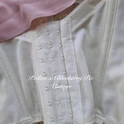 Peiliee X Blueberry Pie Vintage New Arrivals [Vintage Rework] Vintage Corset Bustier In Cream Beige Corset