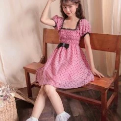12 Studio Raspberry Chocolate Cake Vintage Dress
