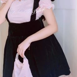 Meow The Girl With Angel Aroma Velvet Dress New Arrivals