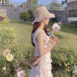 [Customized Size] Floral Day Chiffon Dress