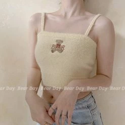 RIBERRY [Basic] Bear And You Faux Fur Top
