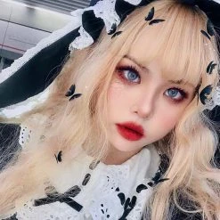 Peiliee Shop New Arrivals Sleepy Bun Babydoll Lolita Fashion Handmade Lace Bunny Ear Hat [Available For Customize]