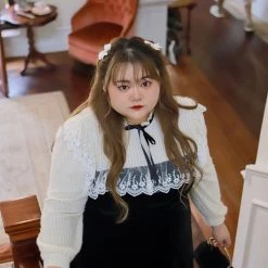 DAJUN [Curve Beauty] Princess Mary Vintage Dress