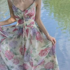 Vintage Inspired Flower Fairy Floral Dress