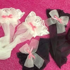 Peiliee Shop Macaroon Babydoll Handmade Satin Pantie Set