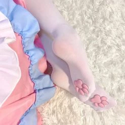 Basic Cosplay Kitty Paw 3D Stocking Over Knee Stockings Summer 2022