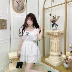 Peiliee Shop X Summer Joy [Exclusive To PeilieeShop] Angel Doll Cotton Dress