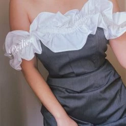 Sugar Fairy [Mid Season Sale] Chic Lady Off-shoulder Suit Dress