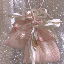 Peiliee Shop [Mid Season Sale] Mermaid’s Little Precious Yarn Mini Bag Jewelry Case