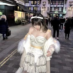 Peiliee Shop [Arilf] Moonlight Melody Corset With Bones Last Chance