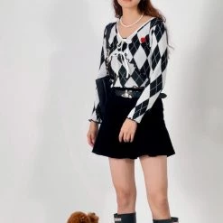 Mummy Cat Sweet School Girls Autumn Cardigan