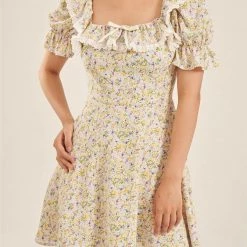 Summer Girls Floral Mini Dress (Brand Mummy Cat)