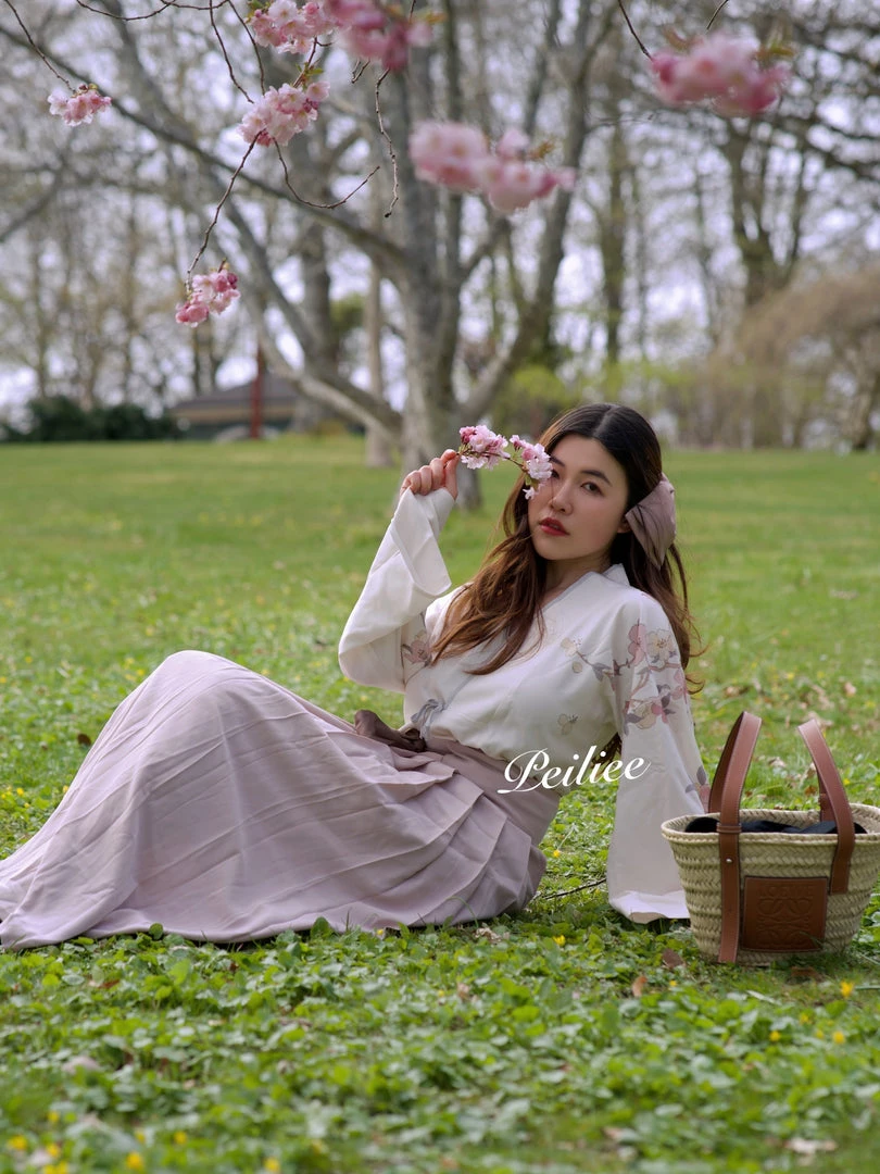 Peiliee Shop Sakura Season Chinese HanFu Style Dress Set 3 Peiliee Shop Sakura Season Chinese HanFu Style Dress Set