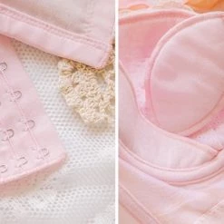 Miss KIKI [Product Photo] Peach Bae Soft Pink Dots Bra Set