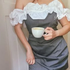 Sugar Fairy [Mid Season Sale] Chic Lady Off-shoulder Suit Dress