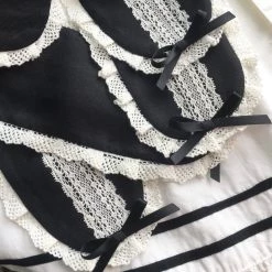 Peiliee Shop New Arrivals Sleepy Bun Babydoll Lolita Fashion Handmade Lace Bunny Ear Hat [Available For Customize]