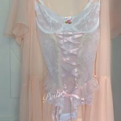 Peiliee Shop Snow Angel Handmade Corset Lingerie