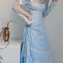 Summer 2022 Princess Diary Vintage Inspired Gunner Sax Style Dress