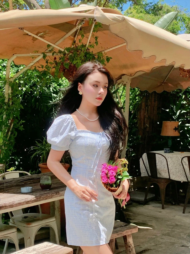 Boss JIA New Arrivals Dream Of The Love Sea Lace And Gingham Mini Dress 7 Boss JIA New Arrivals Dream Of The Love Sea Lace And Gingham Mini Dress