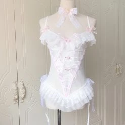 [Handmade Lingeries] Dream In Swan Feather Body Lingerie New Arrivals