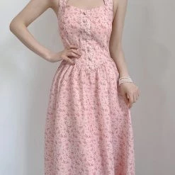 Vintage Inspired Cherry Blossom Floral Dress Gown