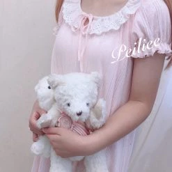 Peiliee Design [Made By Peiliee] Love Is Two Hearts As One Cotton Sleepwear Loungewear Dress