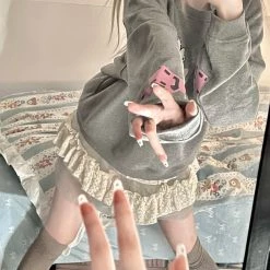 [Arilf] Lace Creamy Skirt New Arrivals