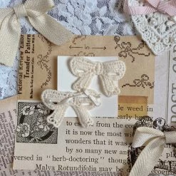 Peiliee Shop New Arrivals [Handmade] French Lace Ribbon Doll Hairpin