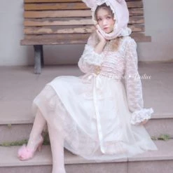 [Premium Selected] Limited Edition Le Flacon First Love Rose Lace Vintage Dress