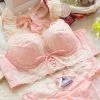 Miss KIKI [Product Photo] Peach Bae Soft Pink Dots Bra Set