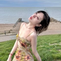 Arilf Pomegranate Flower Sea Floral Dress 27 Arilf Pomegranate Flower Sea Floral Dress