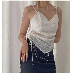 New Arrivals [Premium Selected] Time Will Tell Lace Floral Crop Top