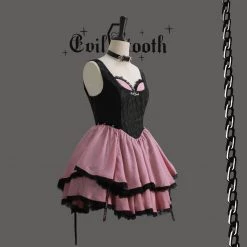 [Evil Tooth] Poker Spades Girl Gothic Punk Mini Dress♠️
