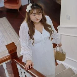 DAJUN Summer 2022 [Curve Beauty] Snow Angel Dress